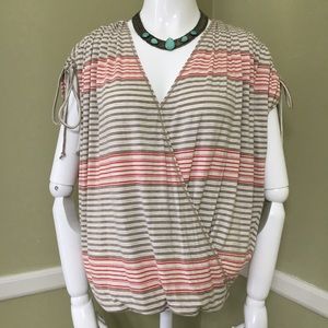 Sophia Max Stretchy Wrap, Striped Cinched Sleeves